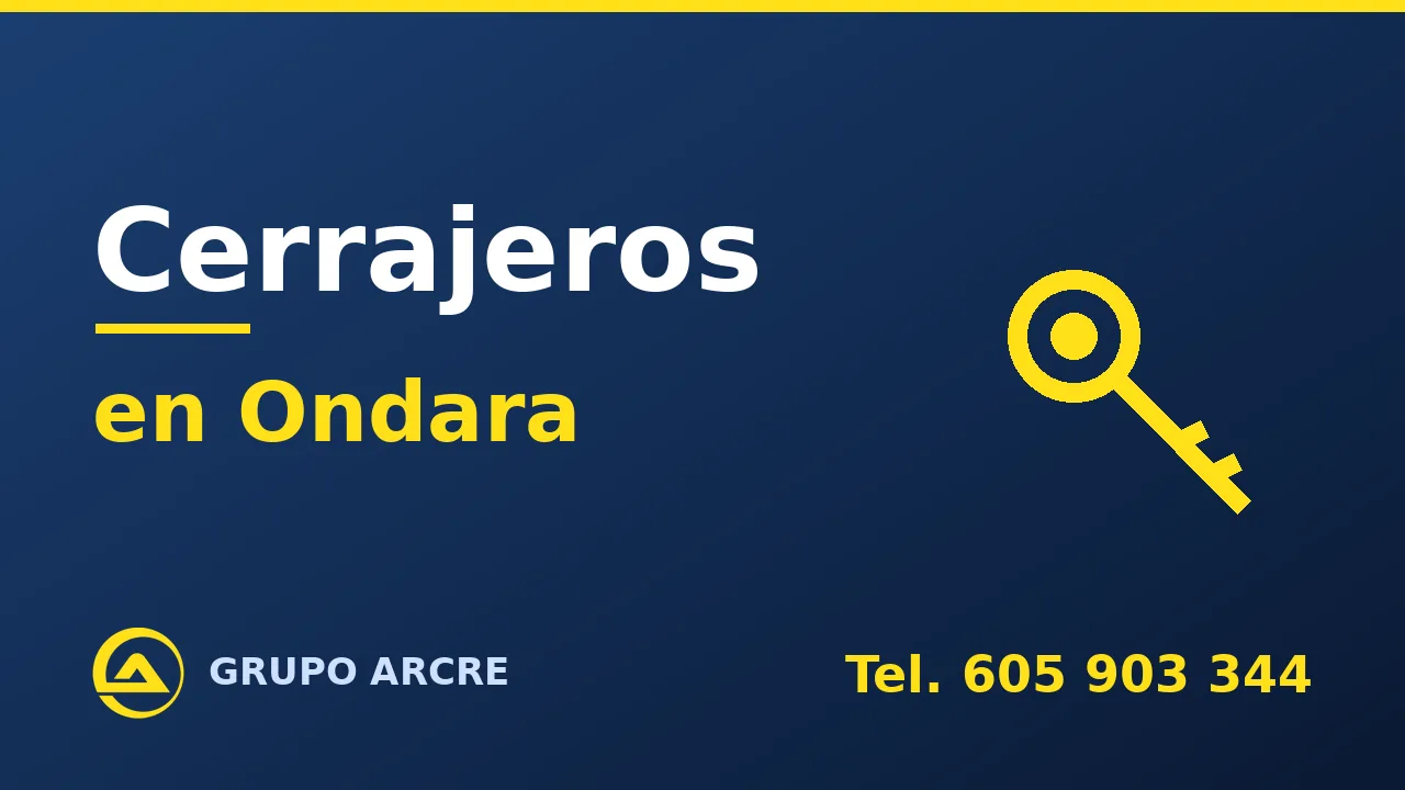 Cerrajería profesional en Ondara